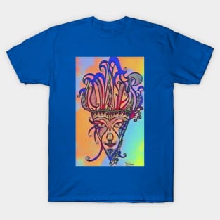 Venetian Mask Drawing T-Shirt